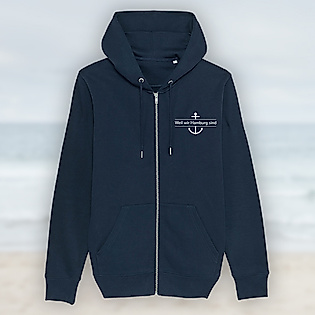 Weil wir Hamburg sind Sweatjacke navy-blau