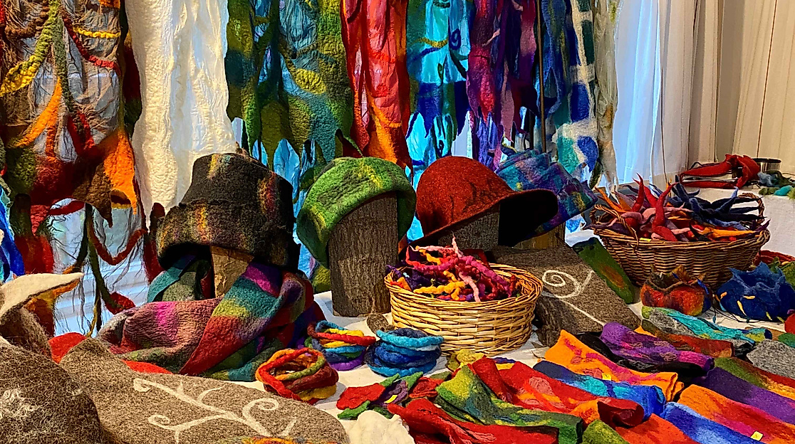 Textiles beim Herbstmarkt