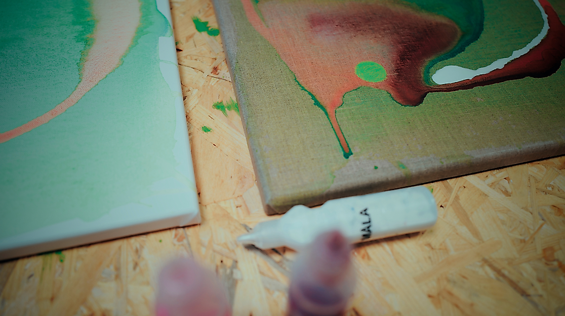 Natur versus weiße Leinwand