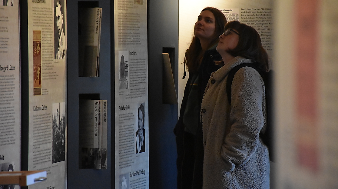 Die Ausstellung in der Gedenkstätte Fuhlsbüttel