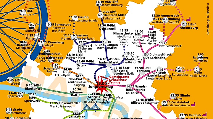 Fahrradsternfahrt von Buchholz nach Hamburg