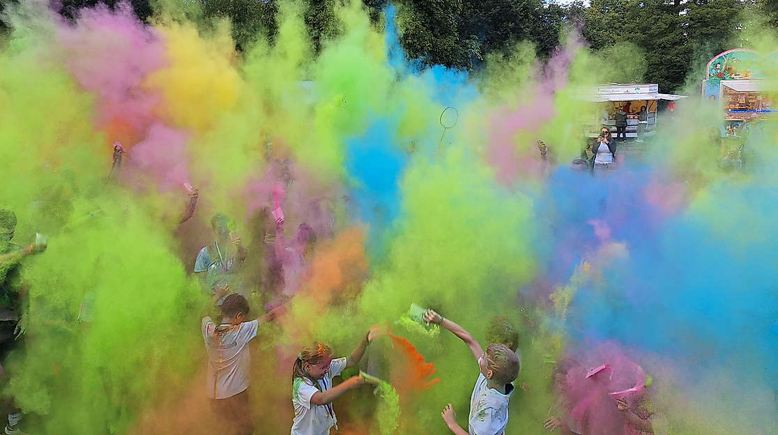 Holifarben nach dem Lauf