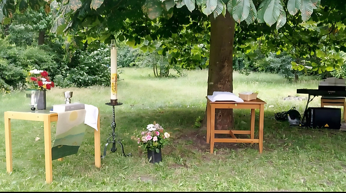 Gottesdienst im Garten