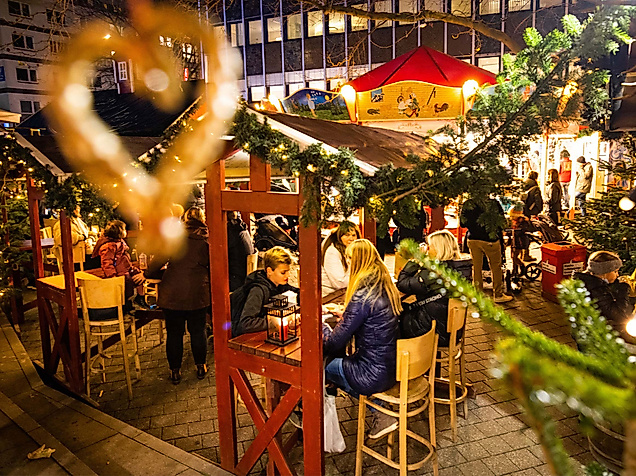 Auf dem Weihnachtsmarkt Osterstraße