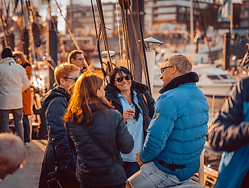 Brunch unter Segeln zum Tag der Deutschen Einheit - Empfang