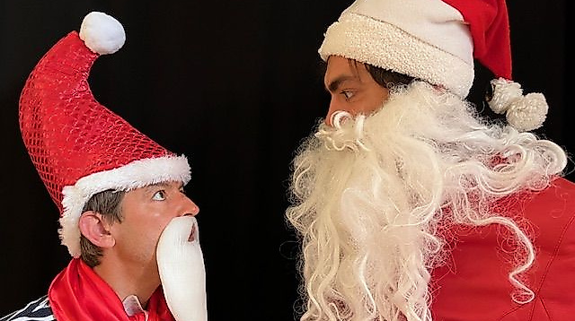 Weihnachtsmann Fred und Weihnachts-Manfred