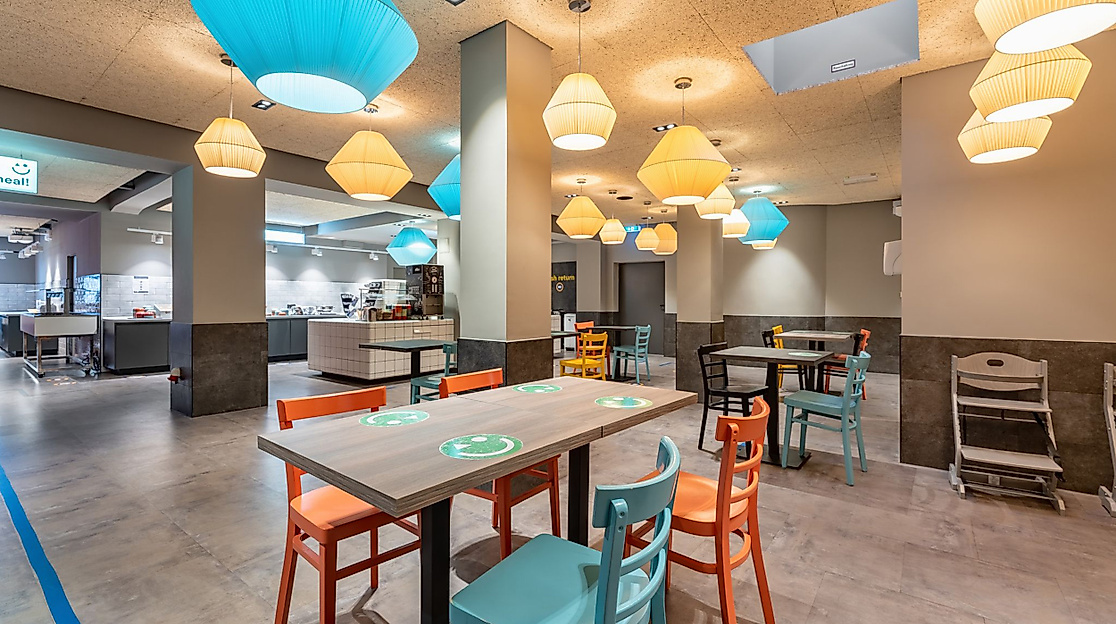 Hotel A&O Hamburg Hauptbahhof: Frühstücksraum