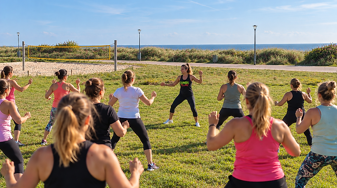 Zumba am Südstrand