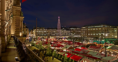 Weihnachtsmarkt Rathausmarkt Hamburg