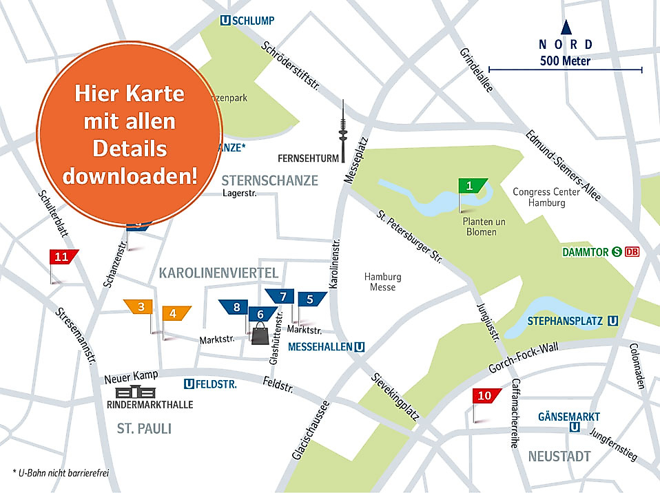 Download Karte nachhaltige Highlights im Karoviertel