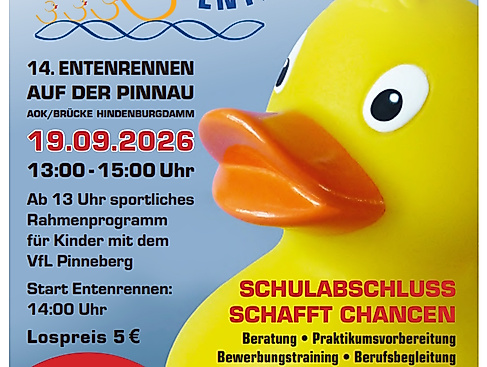 Plakat zum Entenrennen 2026