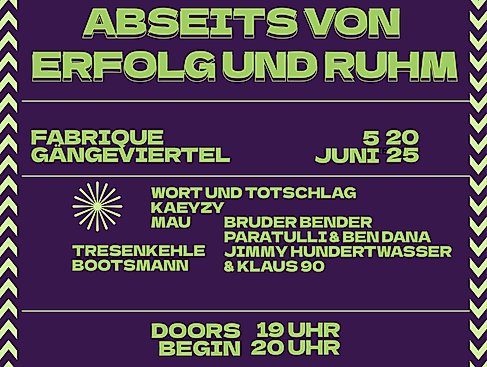 Abseits von Erfolg und Ruhm