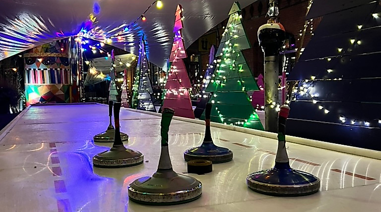 Eisstockschießen auf St. Pauli