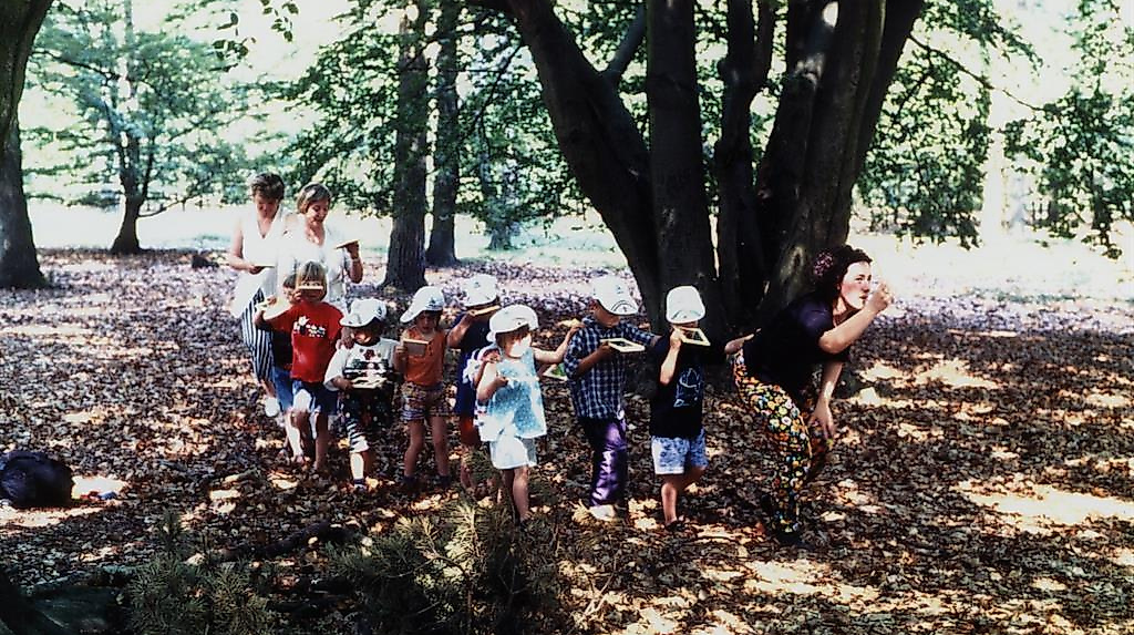 Waldtag mit Oma und Opa