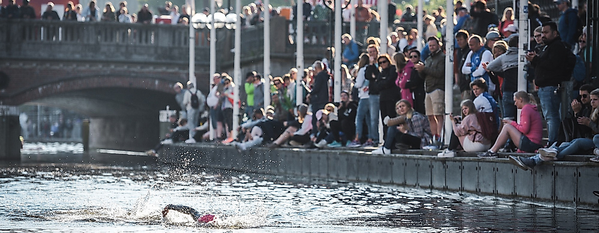 IRONMAN Zuschauer Alster