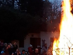 Feuer im Luthergarten