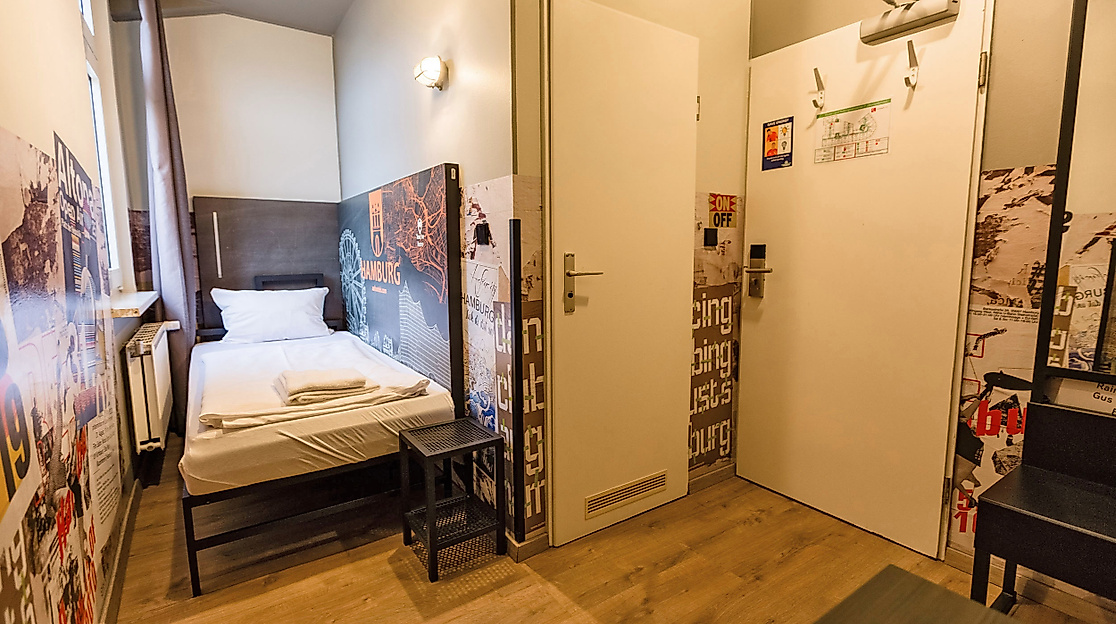 Hotel A&O Hamburg Hauptbahnhof: Einzelzimmer
