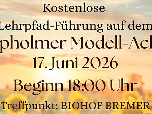 Führung auf dem Lehrpfad in Riepholm