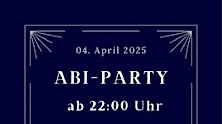 Abi-Party 16+ (Gymnasium Oberalster) *Verlegt in den Inka Club*