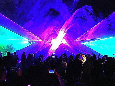 Lasershow im Kurpark