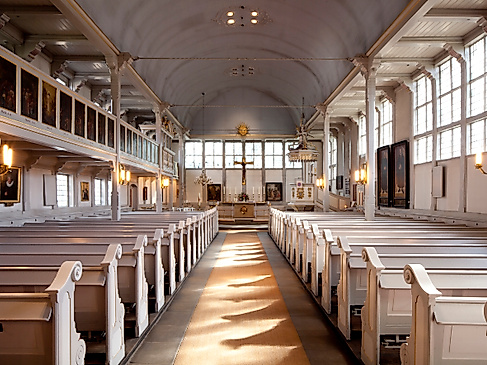 Das Kirchenschiff von St. Johannis zu Eppendorf