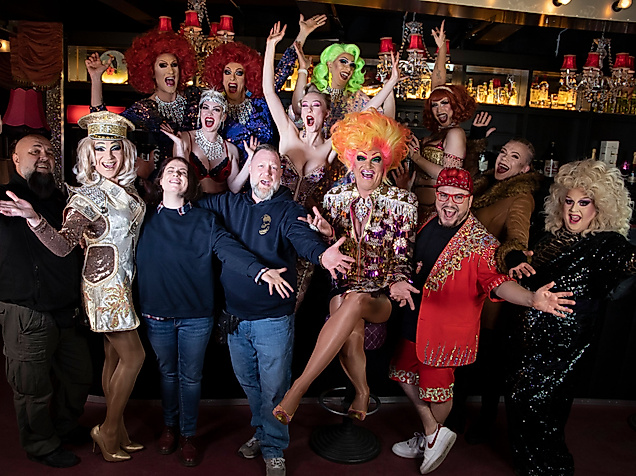 Olivia Jones und Familie im The BUNNY BURLESQUE St. Pauli