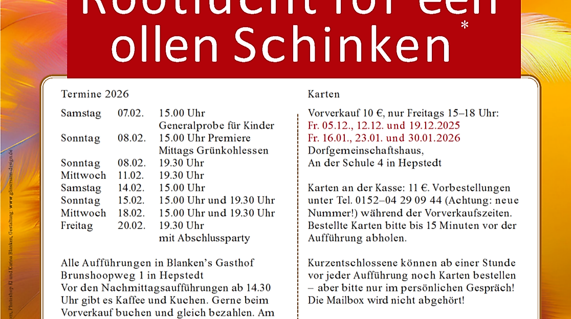 Plattdeutsches Theater in Hepstedt