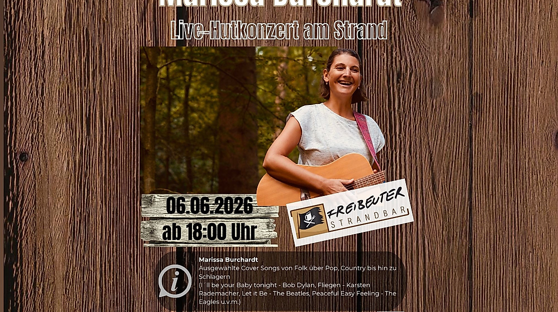 Live Hutkonzert am Strand