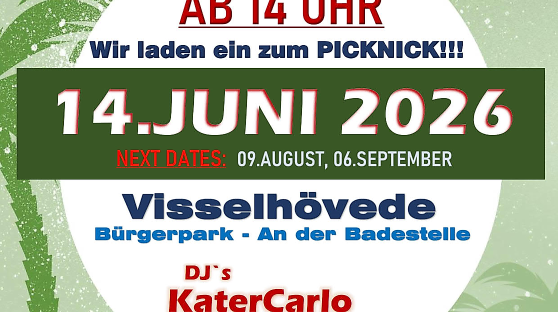 Electro Vibes mit Picknick im Bürgerpark Visselseen