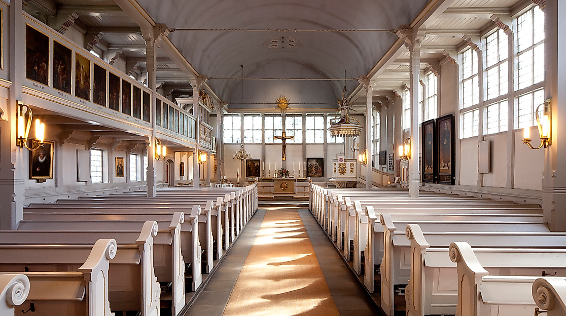 Das Kirchenschiff von St. Johannis zu Eppendorf