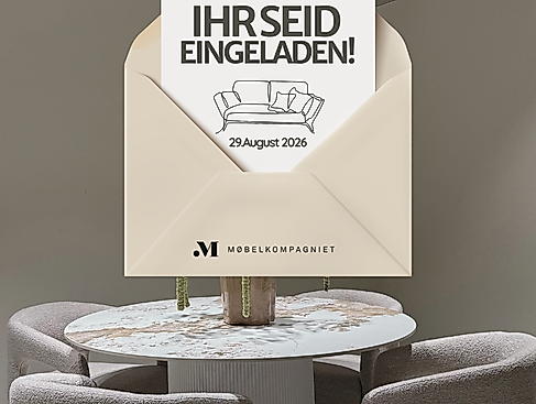 Einladung zur Eröffnung des Møbelkompagniet Showrooms Altona