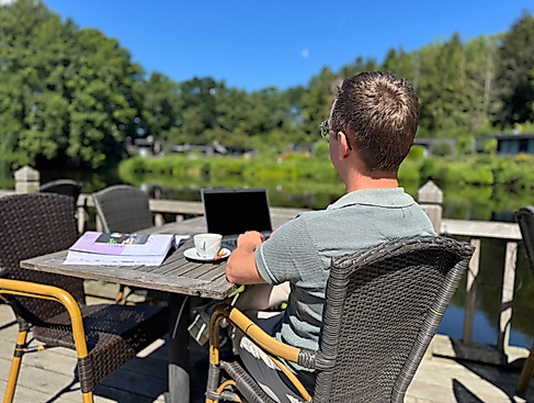 Coworking auf der Terrasse