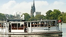 Alster-Rundfahrt mit Rondeelteich - Dampfschiff ''ST.GEORG''