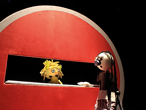 Puppentheater-Szene